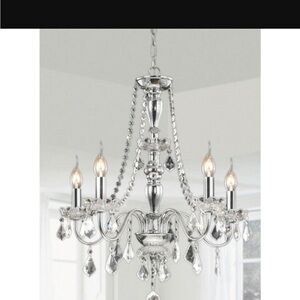 Elegant Silver Chandelier